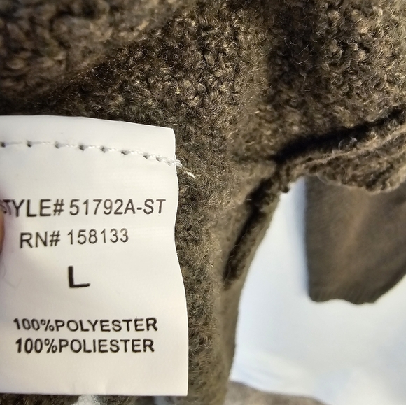 Pink Clover Textures Green Sweater Stitch Fix Women's Size Large NWOT - Picture 8 of 9